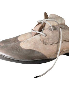 Trippen Mens beige and brown leather oxfords size 12